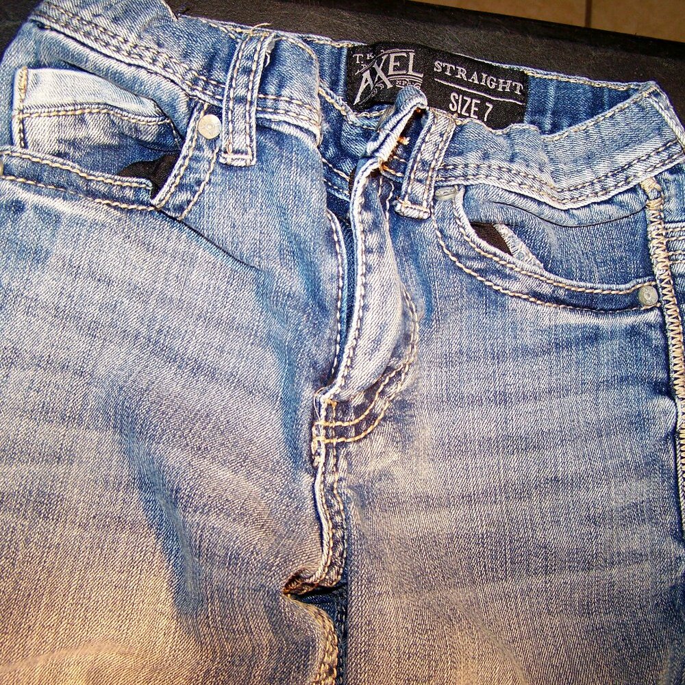 T K Axel Straight Leg Jeans Size 7
